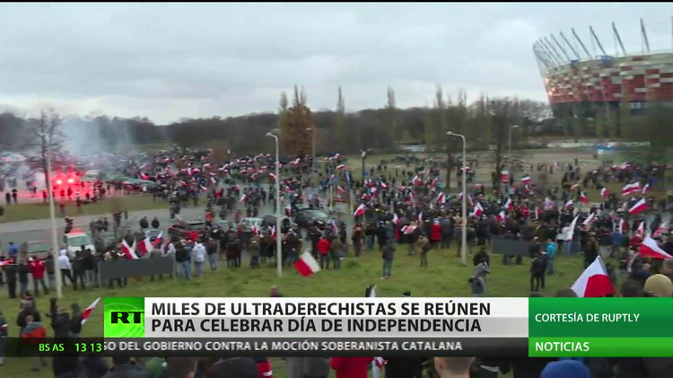 Polonia: Ultraderechistas se reúnen para protestar contra los extranjeros en el Día de Independencia