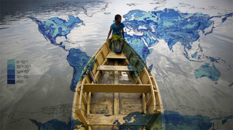 Mapa: un 'océano' subterráneo capaz de hundir los continentes