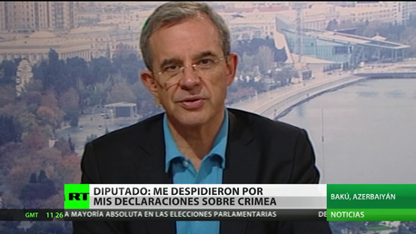 Diputado francés: "Me despidieron por mis declaraciones sobre Crimea"