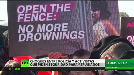 Grecia: Se producen choques entre policía y activistas que piden seguridad para refugiados