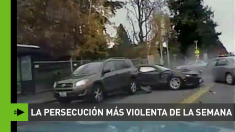 Impactante persecución: la Policía acribilla a balazos a un ladrón de coches