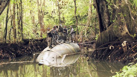 Encuentran en Brasil un submarino "prácticamente listo" para transportar cocaína