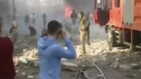 Fuertes imágenes: Al menos 30 muertos tras un triple ataque terrorista en Homs