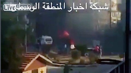 Fuertes imágenes: El momento en que se inmola el terrorista suicida del triple ataque en Homs