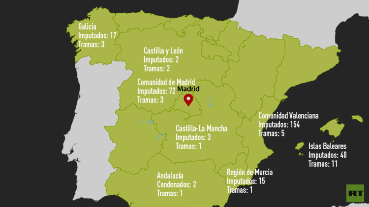 Salpicados "hasta el cuello": Todo sobre la corrupción en España 