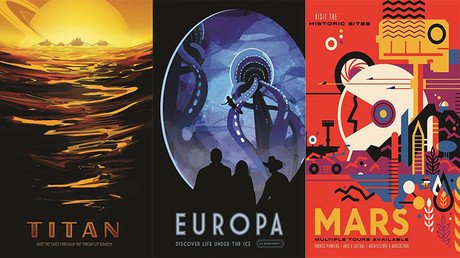 La NASA publica carteles románticos sobre viajes futuristas al espacio