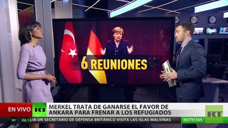 Merkel trata de ganarse el favor de Ankara para frenar a los refugiados
