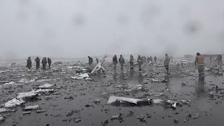 Las primeras imágenes del lugar del accidente del vuelo FZ981
