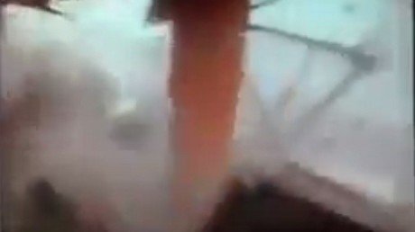 Salva la vida 'in extremis' durante un tornado