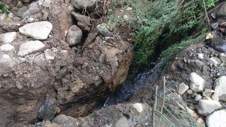 Una grieta gigante engulle por completo un río mexicano