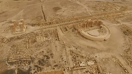 Video: El patrimonio histórico de Palmira, a vista de dron tras la derrota del Estado Islámico