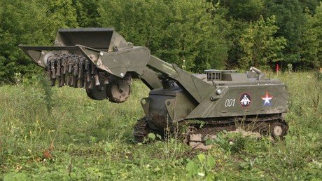 Este es el robot ruso que desactivará las minas del Estado Islámico en Palmira (Video)
