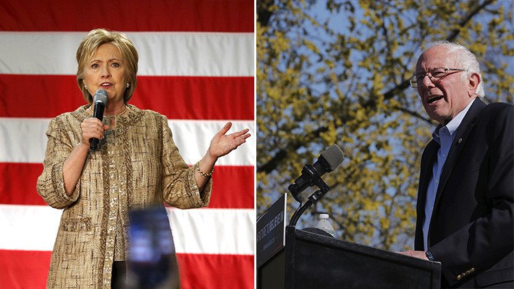 Sanders le pisa los talones: "¡A la campaña de Clinton le llegó la hora de caer presa del pánico!"
