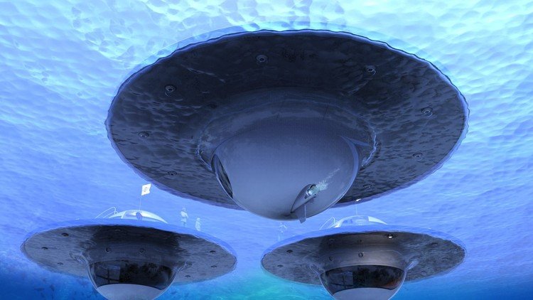 FOTOS: ¿Cómo sería vivir en una 'casa ovni' que flota en el mar? 