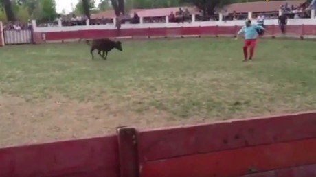 Esto es lo que pasa cuando enfadamos a un toro 