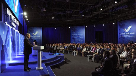 Putin: "Para nuestros aliados el periodismo libre es de ellos, y lo nuestro es propaganda"