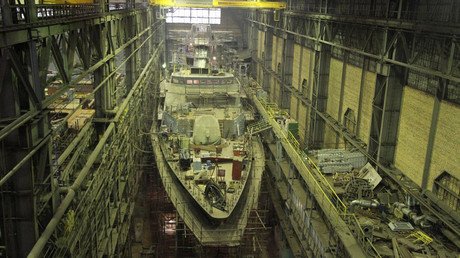 'Atronador': instalan dos motores a una sigilosa corbeta de la Armada rusa (Fotos)