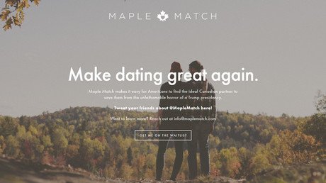 Maple Match: La web para los estadounidenses que quieran huir del "horror" de Trump