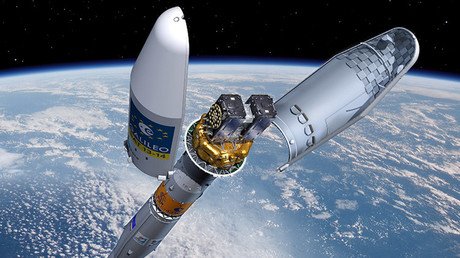 Video: Lanzamiento del cohete portador ruso Soyuz ST con dos satélites de navegación europeos