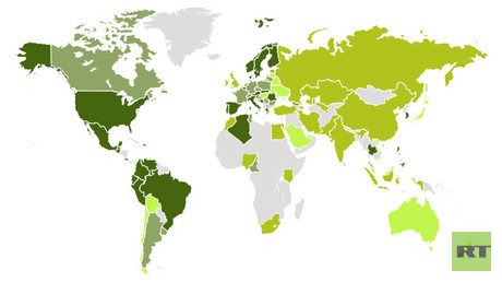 ¿Café o té? Una mapamundi ilustra las preferencias de cada país 