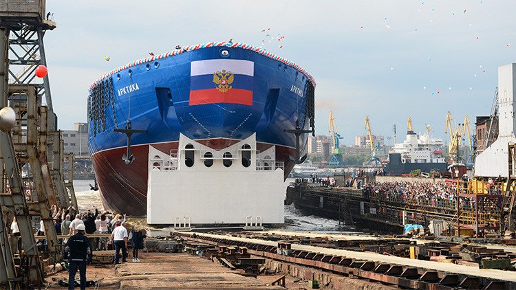 El legendario Árktika resucita: Rusia bota el rompehielos más potente del mundo