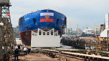 El legendario Árktika resucita: Rusia bota el rompehielos más potente del mundo
