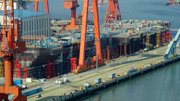 Foto: Un satélite europeo capta el primer portaaviones de fabricación china