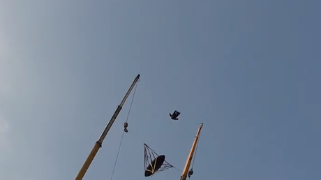 La honda gigante que dispara personas a 200 km/h