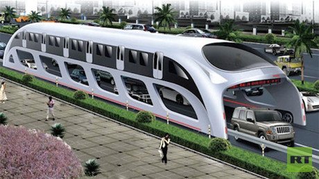 Video: Así es el autobús chino que pondrá fin a los atascos 