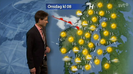 Este hombre del tiempo sueco se ha hecho viral. ¿Sabe detectar el motivo?