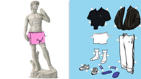 "¿Desnudo en el centro de la ciudad?": Una mujer exige que retiren un David de San Petersburgo