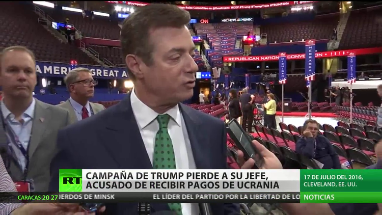 Trump pierde a su jefe de campaña, acusado de recibir dinero de Ucrania