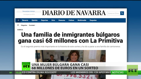 Una búlgara gana casi 68 millones de euros en un sorteo español