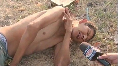 Estremecedor: Una periodista salvadoreña entrevista en vivo a un hombre moribundo