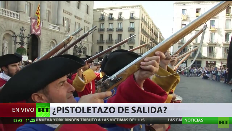 Cataluña celebra entre tensiones políticas su fiesta nacional