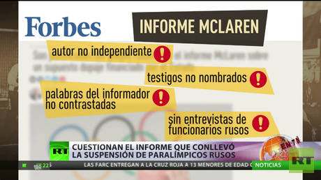 Cuestionan el informe que conllevó la suspensión de los paralímpicos rusos