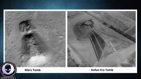 Un usuario de YouTube halla en Marte un ojo de cerradura "idéntico" a una antigua tumba japonesa