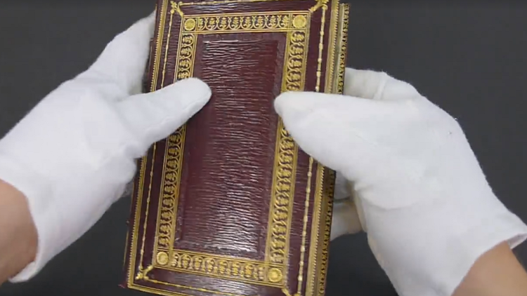 La increíble imagen oculta en un antiguo libro