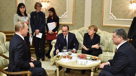 3 copas para 4 líderes: La Red especula qué miembro del cuarteto de Normandía se quedó sin vino