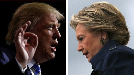 Clinton y Trump frente a frente en una infografía