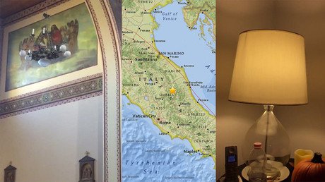 Primeros videos del nuevo potente terremoto en Italia