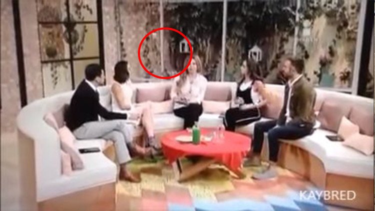 ¿Un fantasma? Una vidente vive un fenómeno paranormal en la televisión mexicana (Video)