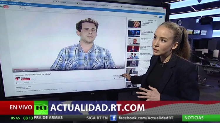 ¿Google trata de ayudar a que Hillary Clinton gane las elecciones de EE.UU.?