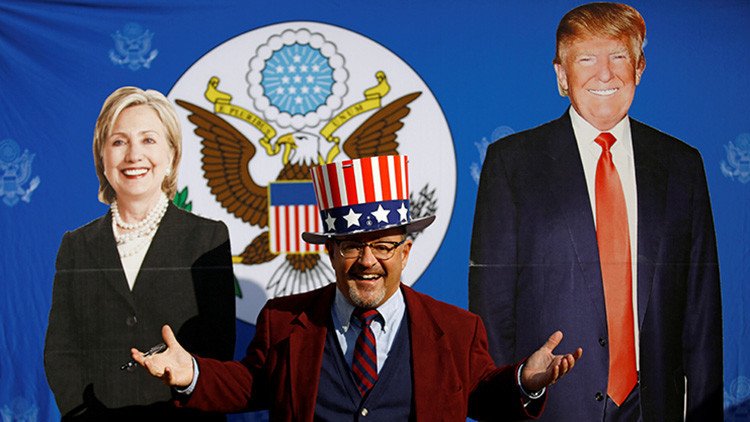 Impactante mapa de 'los dos Estados Unidos': el continente de Trump y el archipiélago de Clinton