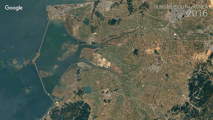 Impactantes videos en 'time-lapse' de Google muestran cómo ha cambiado la Tierra en 30 años