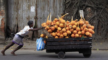 VIDEO: Rompen mil cocos y encienden velas en Sri Lanka para "bendecir" a Clinton