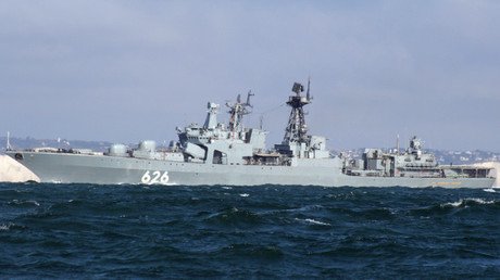 Una fragata rusa rescata a un pesquero ucraniano a la deriva en el Mediterráneo (VIDEO)