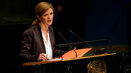 Samantha Power, "defensora de derechos de los militantes a usar armas químicas"