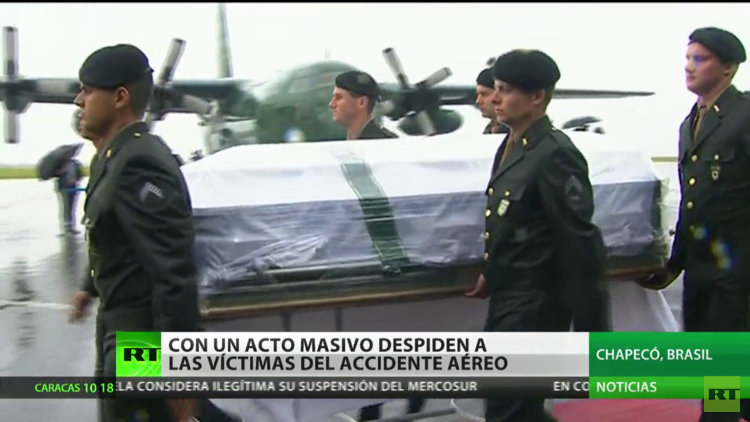 Brasil despide a las víctimas de la tragedia del Chapecoense