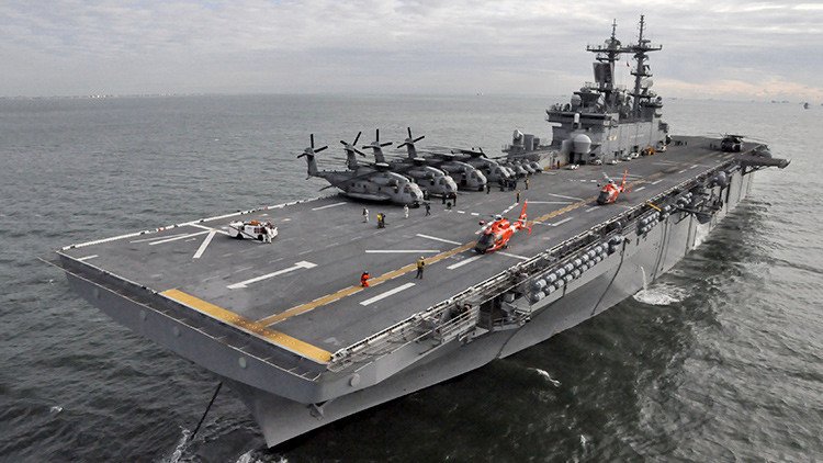 ¿Qué hacen los buques de desembarco de EE.UU. en las costas de Siria?